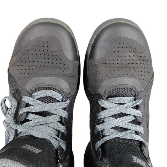 Nike Shoes Mens 9 Athletic Trainer Fly By Mid 2 Black Dark Grey Basketball Sport - Picture 7 of 12